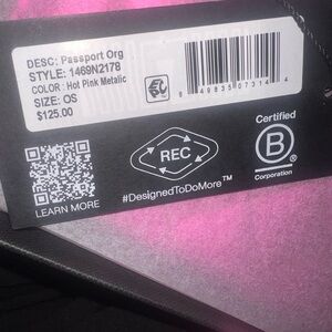 Hot Pink Metallic Accessory